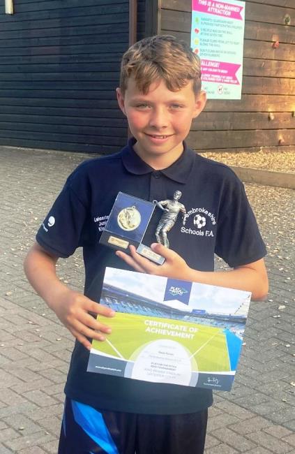 Owain recognised by Pembrokeshire Schools